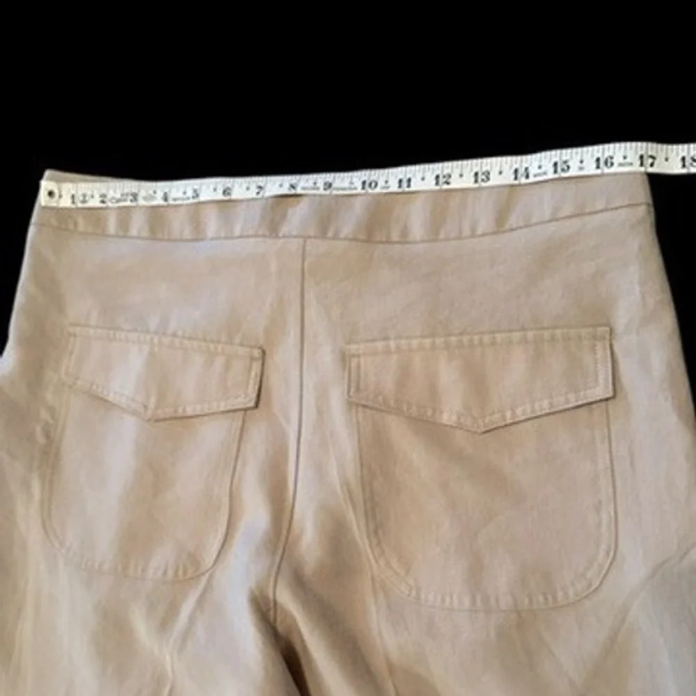 The Primark Edit Beige‎ Lyocell Blend Wide Leg Pleated Pants 12 Lightweight